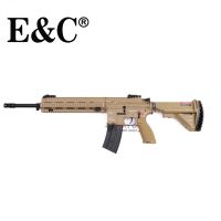 E&amp;C 103 DE HK416 M27 TAN AEG S2(QD1.0)สีแทน แถมกระสุน ~1,000 นัด ,ของเล่นบีบีกัน