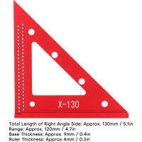 ETOPOO ไม้บรรทัดสามเหลี่ยมงานไม้โปรแทรคเตอร์วัดมุมอเนกประสงค์,อะลูมินัมอัลลอยหนา45/90องศาเครื่องมือวัดช่างไม้เครื่องวัดทำเครื่องหมายไม้บรรทัดวัดมุมก่อสร้างด้วยความเร็วสูง
