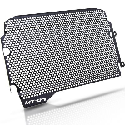 “：{}” MT-07 FZ07 MT07 Motorcycle Radiator Grille Guard Cover Fuel Tank Protection Net For Yamaha MT-07 FZ-07 MT07 MT 07 2018 2019 2020