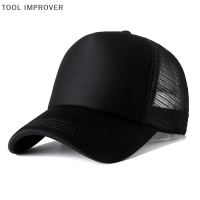 TOOL IMPROVER 1 pcs unisex CAP Casual Mesh หมวกเบสบอลปรับหมวก Snapback สำหรับผู้หญิงผู้ชาย hip hop Trucker CAP ตุ๊กตาบาร์บี้หมวก