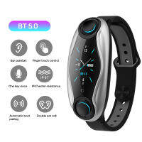 T90 Bluetooth Earphone TWS Headset Smart Watch Siri Fitness Bracelet Health Tracker Multi-Sport for Phone Music Play