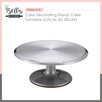 11 Inch Icing Turntable Rotate Plastic Revolving Cake Decorating Stand -  China Cake Decorating Stand and Turntable Decorating Stand price