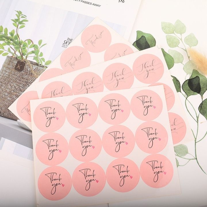 1200-pcs-120pcs-thank-you-label-sealing-adhesive-sticker-craft-wrapping-gift-handmade-diy-stickers-labels