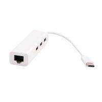 MacBook USB 3.1 USB-C Type-C To RJ45สายแลนอุปกรณ์แปลงสัญญาน3ฮับUSBพอร์ตUSB Hub