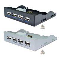 ☃☜❈ H1111Z 4 Port USB 2.0 Hub USB 2.0 Adapter PC Front Panel Expansion Bracket with 10 Pin Cable For Desktop 3.5 Inch FDD Floppy Bay