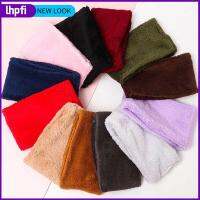 LHPFI กันลม ที่อุ่นคอ สีทึบทึบ ขี่ Bib ผ้าพันคอหน้าหนาว การป้องกันคอปก หนาขึ้น หลอดอุ่นขึ้น ชายหญิง