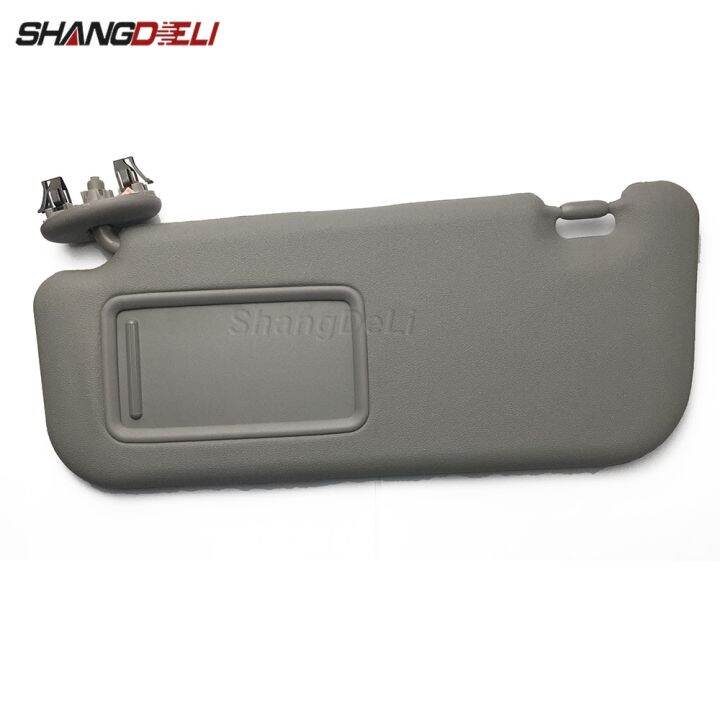 Dark Grey Car Sun Visor With Mirror for Toyota Yaris 2008 2013 Auto