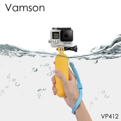 for Go Pro Accessories Yellow Water Floating Grip Monopod Handle Tripod For Gopro Hero 10 9 8 7 6 5 4 for Xiaomi for Yi