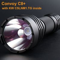 Convoy C8บวกไฟฉายพร้อม CSLNM1.TG KW Led 6500K ที่มีประสิทธิภาพสูงแบบพกพา18650ยุทธวิธีไฟฉายตกปลาตั้งแคมป์