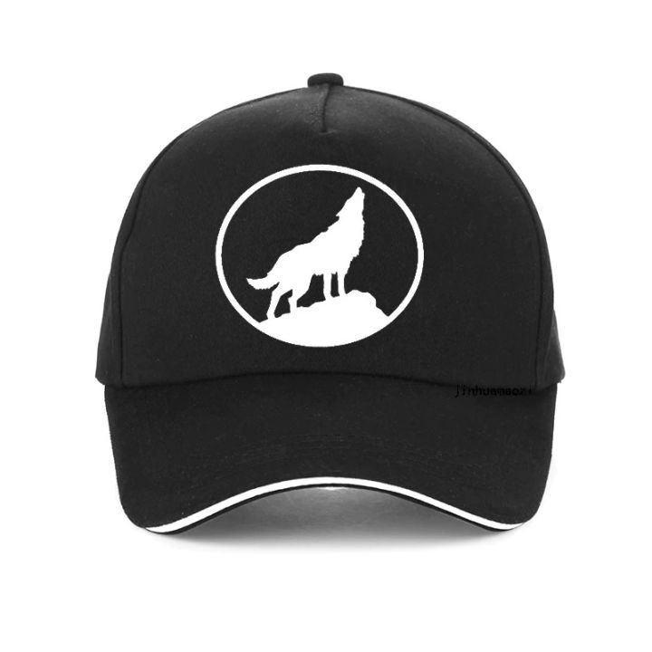 หมวกเบสบอลหมวกฮิปฮอปลายหมาป่า-unisex