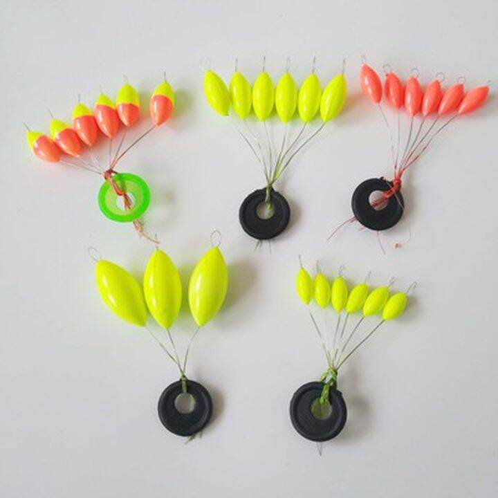 yf-240pcs-40packs-lot-oval-fishing-float-bobber-beans-rig-making-floating-pesca-buoys-large-medium-small-size