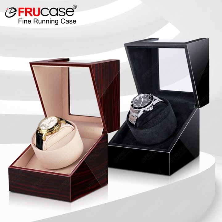 FRUCASE Wooden Watch Winder For Automatic Watches Watch Box Automatic Winder  Use USB Cable / With Battery Option 