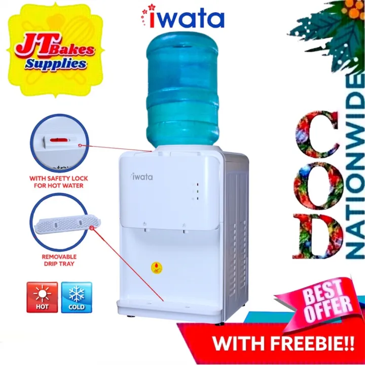 Iwata Table Top Hot and Cold Water Dispenser CM22CTWD1 with Freebie