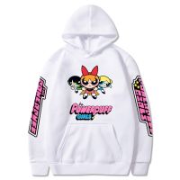 {Echoes Department Store}การ์ตูนอนิเมะ P-Powerpuff หญิงพิมพ์ผู้ชาย/ผู้หญิง Hoodie เสื้อแขนยาว Hoodies