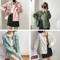 พร้อมส่ง?Pastel denim Jacket เสื้อแจ็กเก็ตสไตล์เกาหลี ใส่กันแดดกันหนาวได้