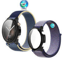 Uitable สำหรับ Huami Amazfit สายนาฬิกาข้อมือที่สมดุลนาฬิกา Huami Amazfit สมดุลสายผ้าไนลอนสายรัดข้อมือกีฬา Amazfit สมดุลป้องกันเคสหน้าจอ