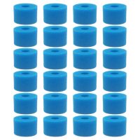 24PCS Swimming Pool Foam Sponge for Intex S1 Reusable Washable Biofoam Cleaner Pool Foam Swimming Accessories