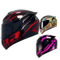 【LZ】¤  Motocicleta Racing Dual Lens Capacetes Capacete integral para Honda Moda Motocross