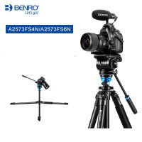 Benro ชุดขาตั้งกล้อง A2573FS6พร้อมหัว S4N S6N ขาล็อคแบบพลิกได้รับน้ำหนักสูงสุด4กก./6กก.