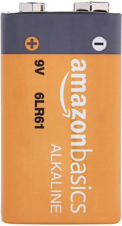 Amazon Basics 4 Pack 9 Volt Performance All Purpose Alkaline Batteries 5 Year Shelf Life 1512