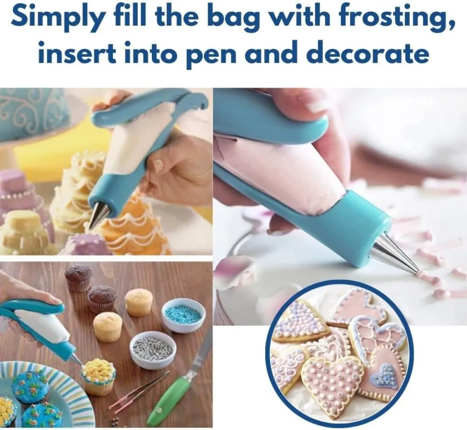 Pastry Icing Piping Bag Nozzle Tips Fondant Cake Sugar Craft Decor Pen Set