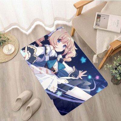 【cw】 Genshin Pattern Print Doormat Entrance Rugs Decoration ！