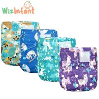 Wizinfant Onesize Hook&amp;Loop Pocket Diaper Fast Dry Eco-Friendly Baby Nappy For Girls And Boys Reusable With Back Pocket Diaper