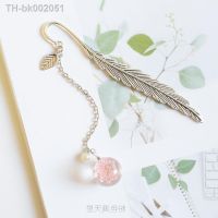 ☾№ Creative Flower specimens Bookmark Pendant Metal Book mark Stationery School Office Supply Escolar Papelaria