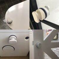 White Vacuum Suction Cup Handle Sliding Door Drawer Handle Toilet Cover Handle Bathroom Accessories