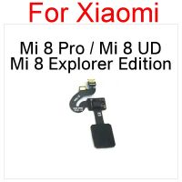 Kabel Fleksibel Sensor Sidik Jari Di Bawah Layar untuk Xiaomi Mi 8 Edisi Explorer Mi 8 Mi8 UD Tombol Menu Rumah Pita Fleksibel Sensor