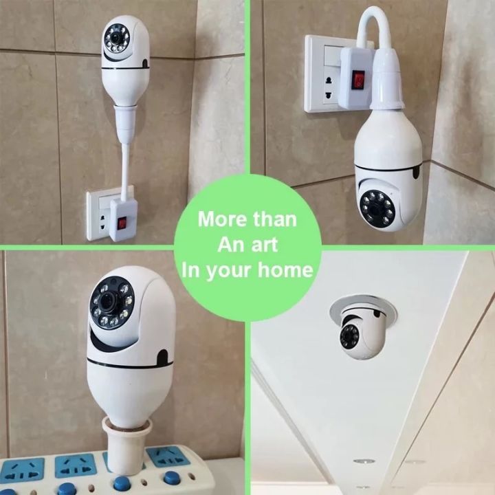 กล้องหลอดไฟ-กล้องวงจรปิด-ip-camera-indoor-เชื่อมต่อไวไฟสัญญาณดี-2ล้านพิกเซล-ดูผ่านมือถือ-hd-camera-ของแท้-ภาพชัด