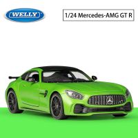 อัลลอย1:24 Mercedes Benz AMG GT R โมเดลรถยนต์สปอร์ตโลหะแบบจำลองรถแข่งของเล่นสูงของขวัญของเล่นเด็ก