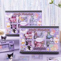 ♚■ Joytop Yuemu Sanrio Hellokitty Kuromi Cinnamoroll Six Palaces Gift Box Set Student Cute Cartoon Pocket DIY Decoration Sticker