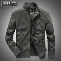 JEEP SPIRIT 1941 ESTD เสื้อกันหนาวผู้ชาย,เสื้อโค้ทเสื้อแจ็คเก็ตทหารผ้าฝ้ายแท้ทรงหลวมเสื้อกันลมสำหรับฤดูใบไม้ร่วงฤดูหนาวปี6XL