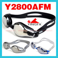 ใหม่ YINGFA Y2800AFM แว่นตาว่ายน้ำมืออาชีพการแข่งขันการฝึกอบรมแข่งป้องกันหมอกป้องกันรังสียูวีสีดำสีฟ้าสีส้มสีเหลือง