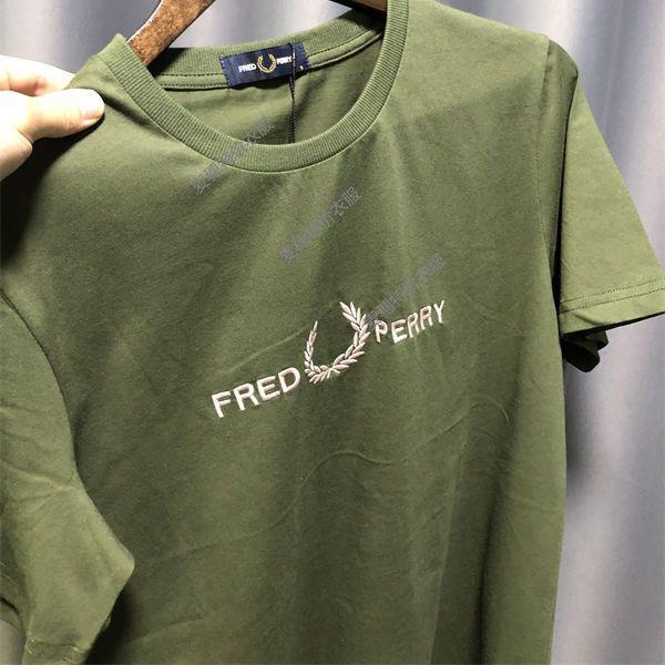fred-perry-fp-เสื้อยืดสำหรับทั้งหญิงและชายหนามข้าวสาลี-เสื้อยืดแขนแขนสั้นคอกลมผ้าฝ้ายขนาดใหญ่โปโลระงับกลิ่นกายย้อนยุคอุปกรณ์อินเทรนด์