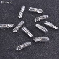 10Pcs 12V 1.2W T5 Glass Light Bulb Dashboard Instrument Panel Brake Light Bulbs