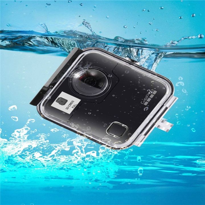 เคสฝาหลังกระเป๋ากล้องกันน้ำ40ม-สำหรับกล้องโกโปรฟิวชั่น360กล่องใต้น้ำอุปกรณ์เสริมสำหรับ-go-pro-กล้องแอคชั่นแคมเมราฟิวชั่น
