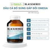 Viên Uống BLACKMORES Omega Double High Strength Fish Oil Bổ Sung Dầu Cá