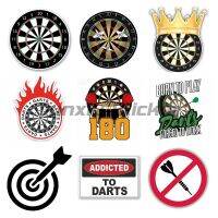 【LZ】♠♟  Dart Board Adesivo De Vinil Laptop Capacete Da Bicicleta Dardos Do Carro Presente Engraçado Car Styling DIY À Prova D Água Etiqueta Do Carro