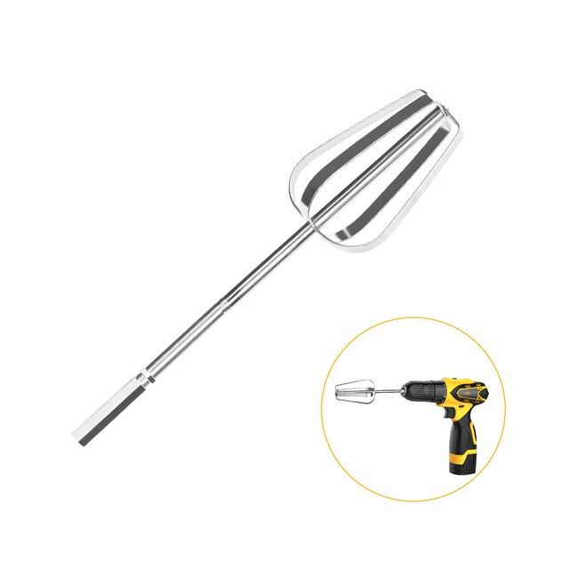 Kitchen Stainless Steel Egg Beater mixer for egg Baking kitchen accessories  Cream Butter Whisk Mixer Suitable For Electric Drill