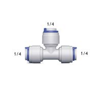 50ชิ้น/ล็อต1/4 "ทีออฟประเภทฟิตน้ำ RO 6.5Mm ท่อ POM ท่อ PE 3วิธีหัวต่อคอมพิวเตอร์ชิ้นส่วนกรองน้ำ