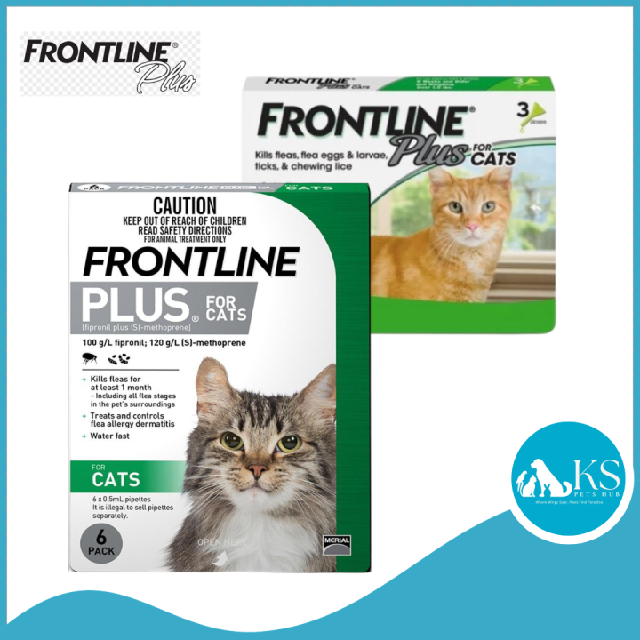 Frontline Plus Spoton Fleas & Ticks Prevention For Cats 3s / 6s