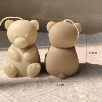 Cute Bear Handmade Scented Aromatherapy Candle Making Supplies Forms Bear Gift For Photography Birthday Decoration