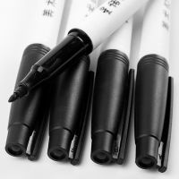 10 Pcs/set Permanent Marker Waterproof Marker Pen Medium Point 1.0mm Pen Marker Black Ink Art SuppliesHighlighters  Markers