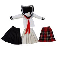 G 1/6 BJD Dolls School Uniforms For 30Cm Dolls Clothes Pleated Skirt Sailor Suit Baby Dolls Outfits Essories Girls Gifts Toys