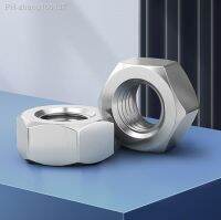 Fine Thread Hex Nut M6-M24 Fine Pitch Flat Hexagon Lock Nut 304 Stainless Steel Nut Pitch 0.75/1.0/1.25/1.5mm