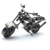 M35 14Cm Creative Handmade Motorcycle Model Motorbike Desktop Decor Home Office Decor Figurines Miniatures Iron Craft Motorcycle