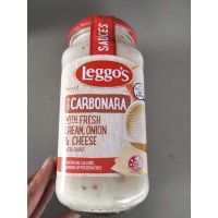 ?มาใหม่?Leggos Carbonara Sauce เลกโกส์ 490 กรัม ซอสคาโบนาร่าผสมหัวหอมและชีส 490กรัม ??