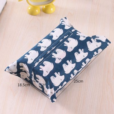 Cotton Linen Towel Bag Cover Simple Small Fresh Tissue Box Restaurant Living Room Paper Cover